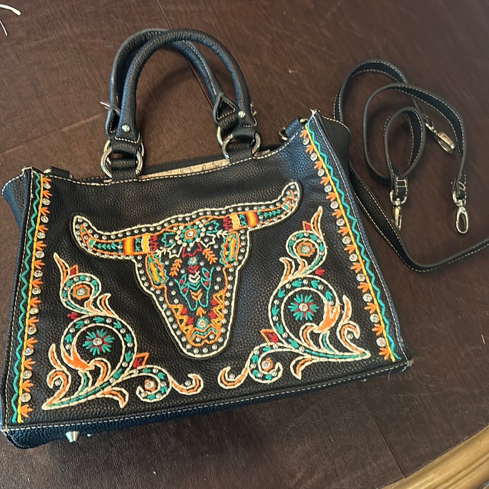 MONTANA WEST PURSE Black leather